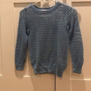 Blue knit sweater